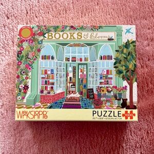 NWT WerkShoppe Books & Blooms 1000-Piece Puzzle